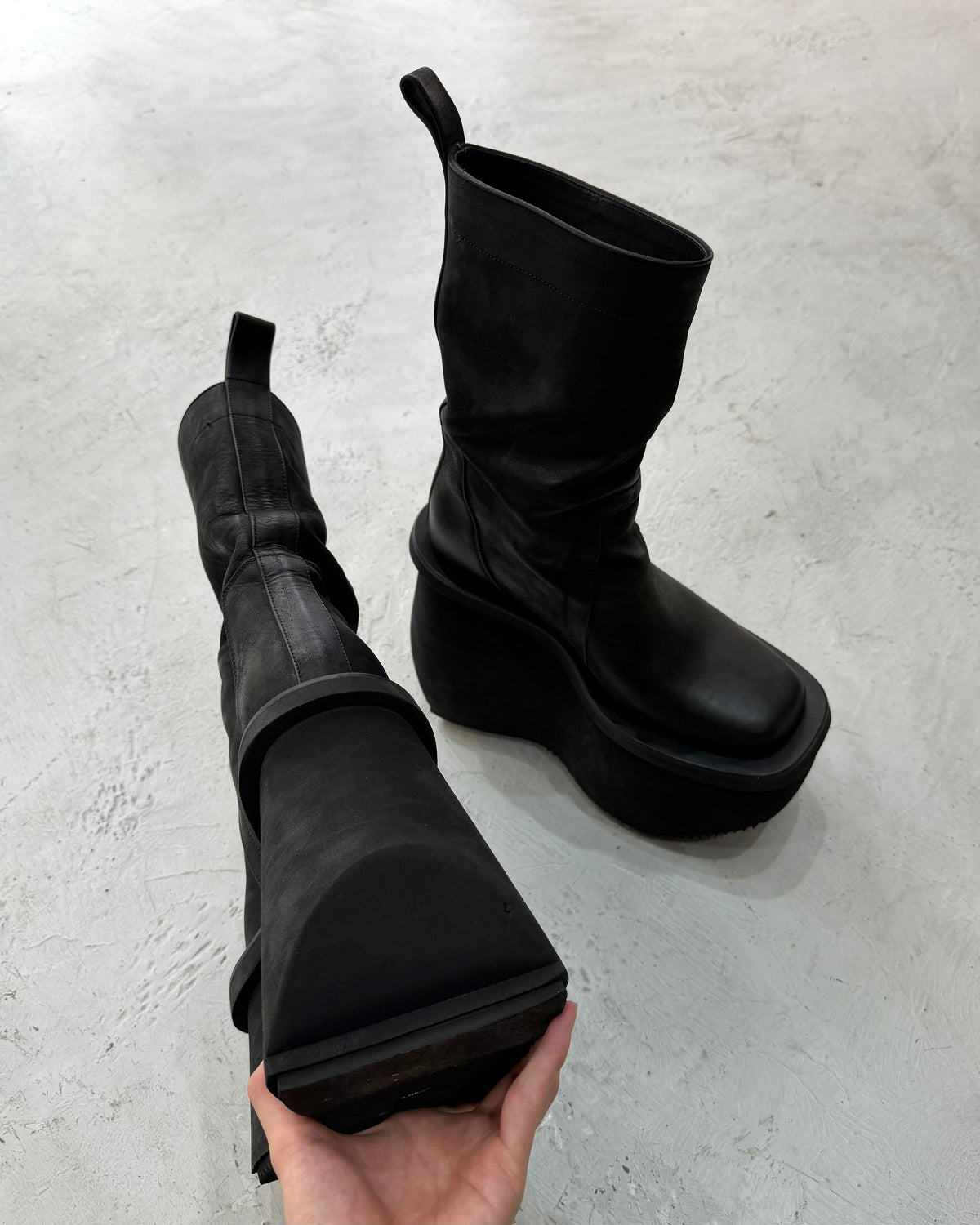 RICK OWENS Factory Boots