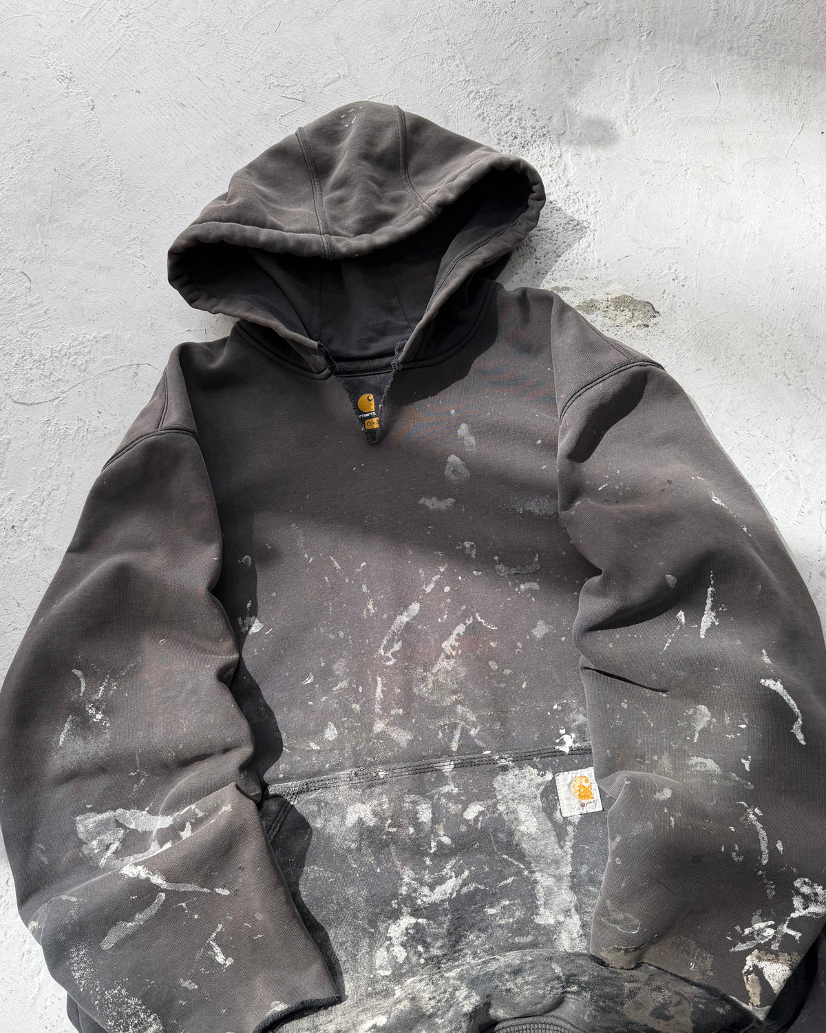 Carhartt Paint Splattered Pullover Hoodie