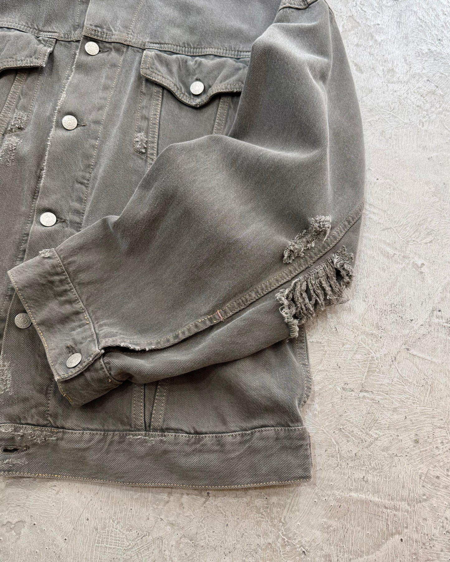 Acne Studios Distressed Oversized Denim JKT