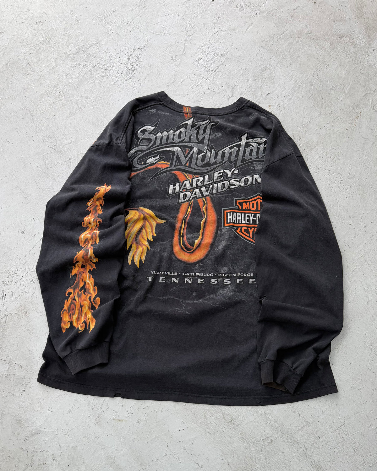 Harley-Davidson Dragon Print AOP L/S Tee