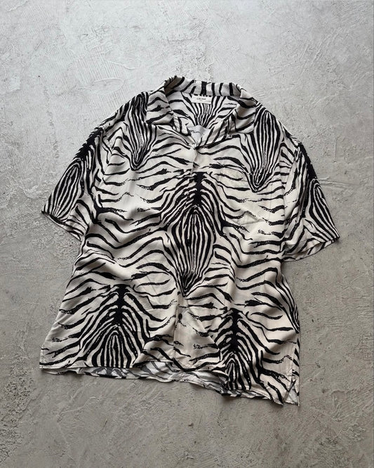 CELINE Zebra Print Loose Shirt