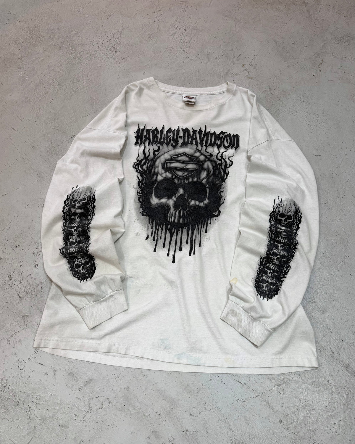 Harley-Davidson Custom Skull Graphic L/S Tee