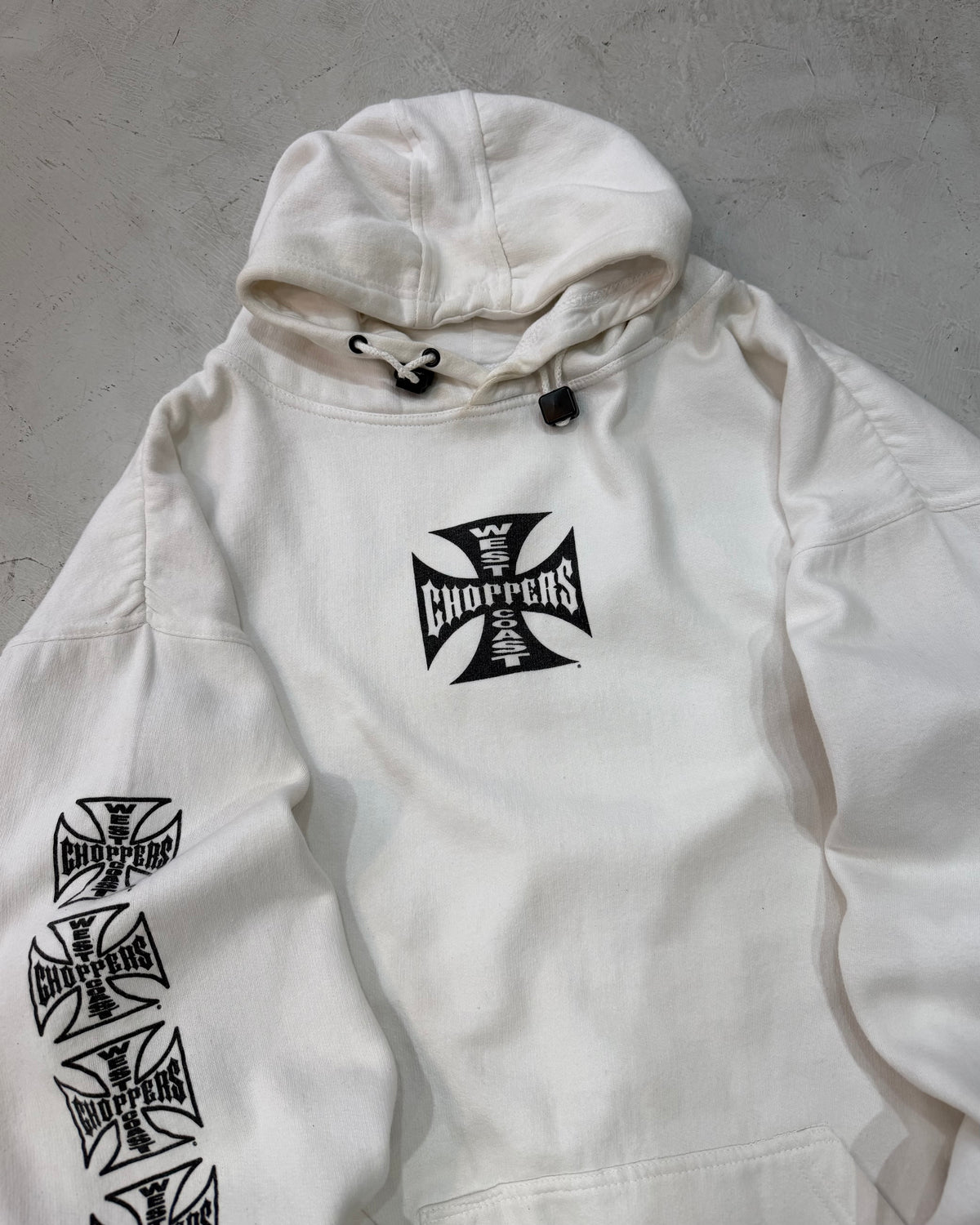 WEST COAST CHOPPERS IRON Cross Logo Hoodie