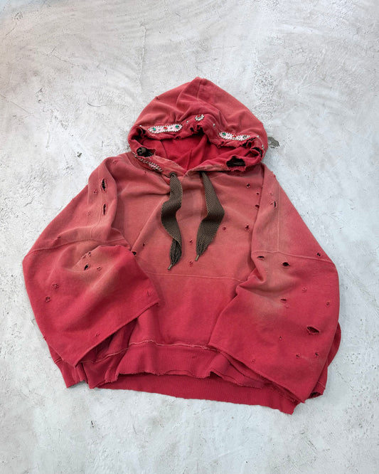 KAPITAL Thriller Damaged Hoodie