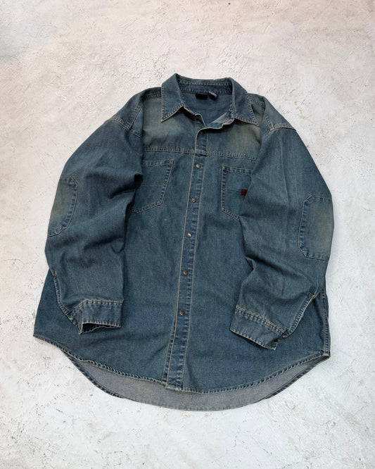 BUGLE BOY Faded Denim Work Shirt