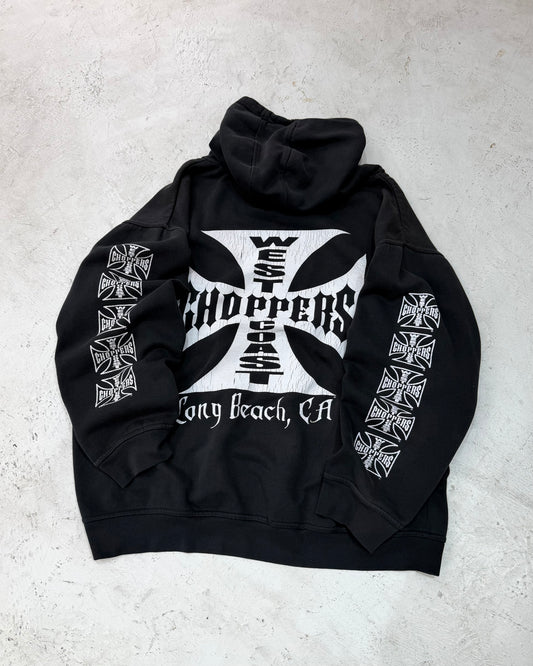 WEST COAST CHOPPERS Cross Logo Hoodie