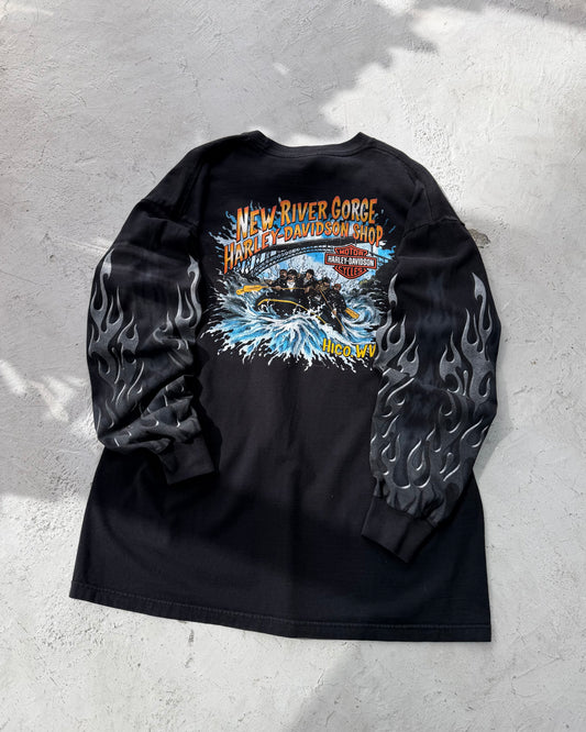 HARLEY-DAVIDSON New River Gorge Flame L/S Tee