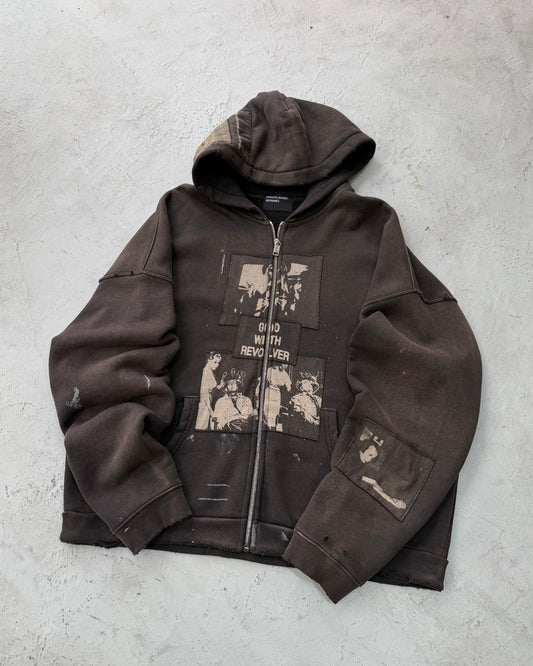 ENFANTS RICHES DÉPRIMÉS God With Revolver Zip Hoodie