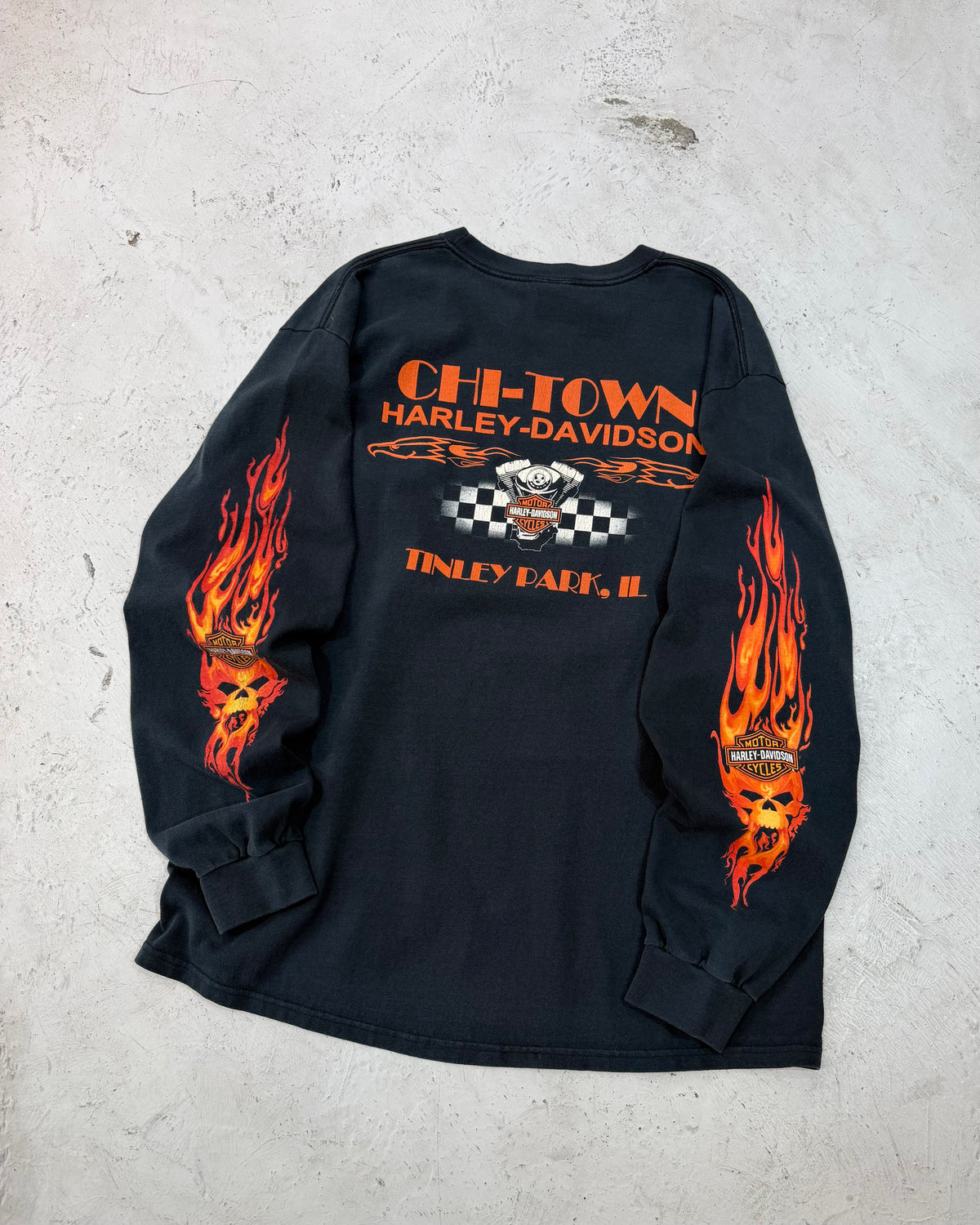 Harley-Davidson Chi-Town Flame L/S Tee