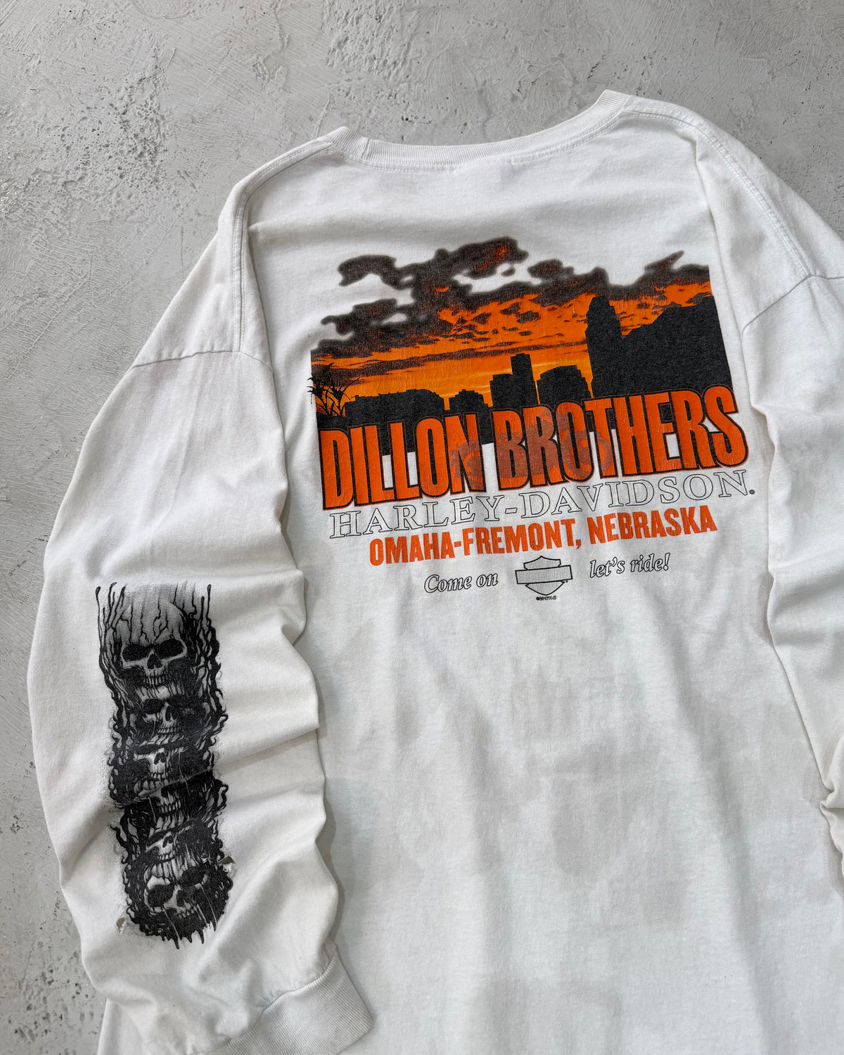 Harley-Davidson Custom Skull Graphic L/S Tee