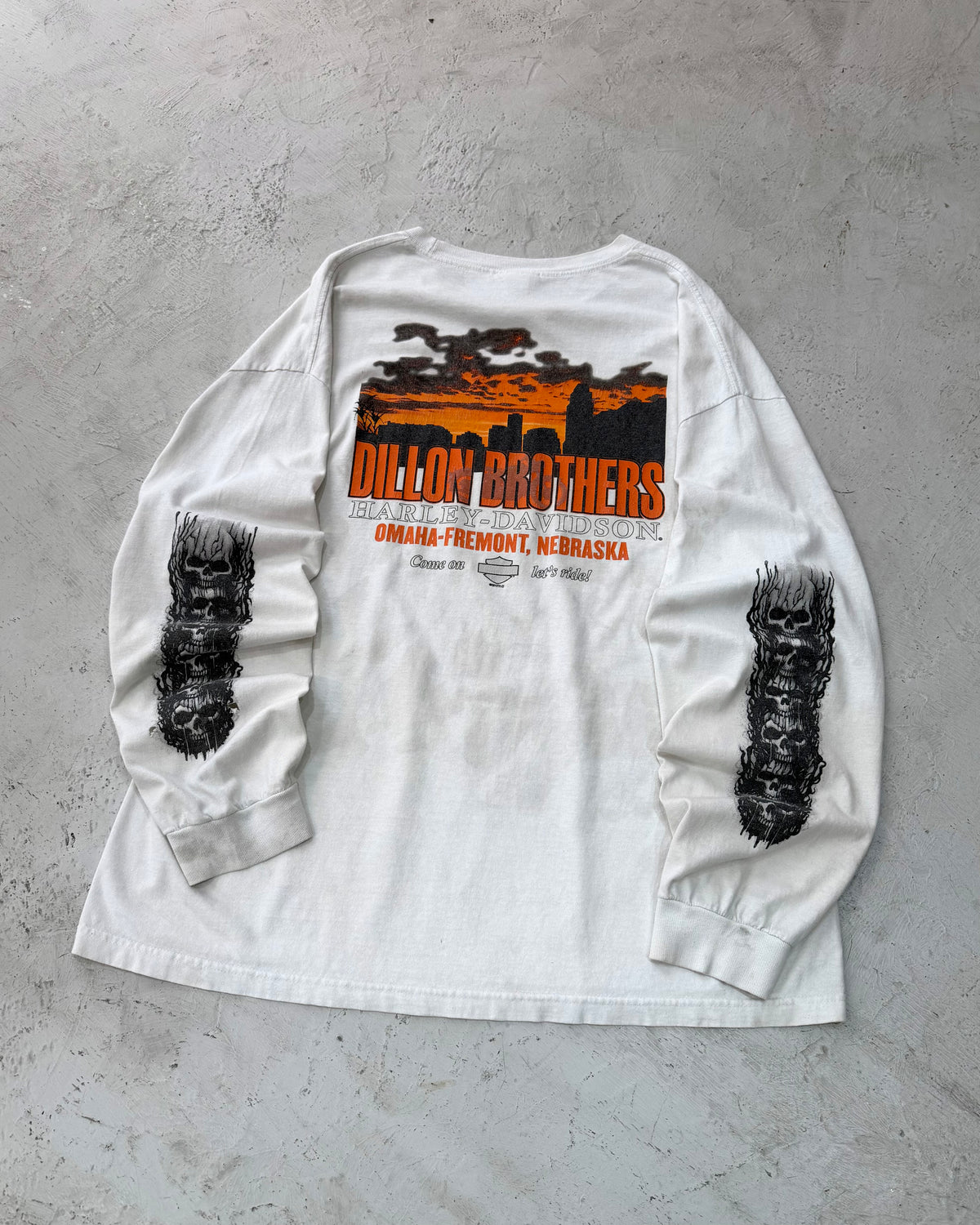 Harley-Davidson Custom Skull Graphic L/S Tee