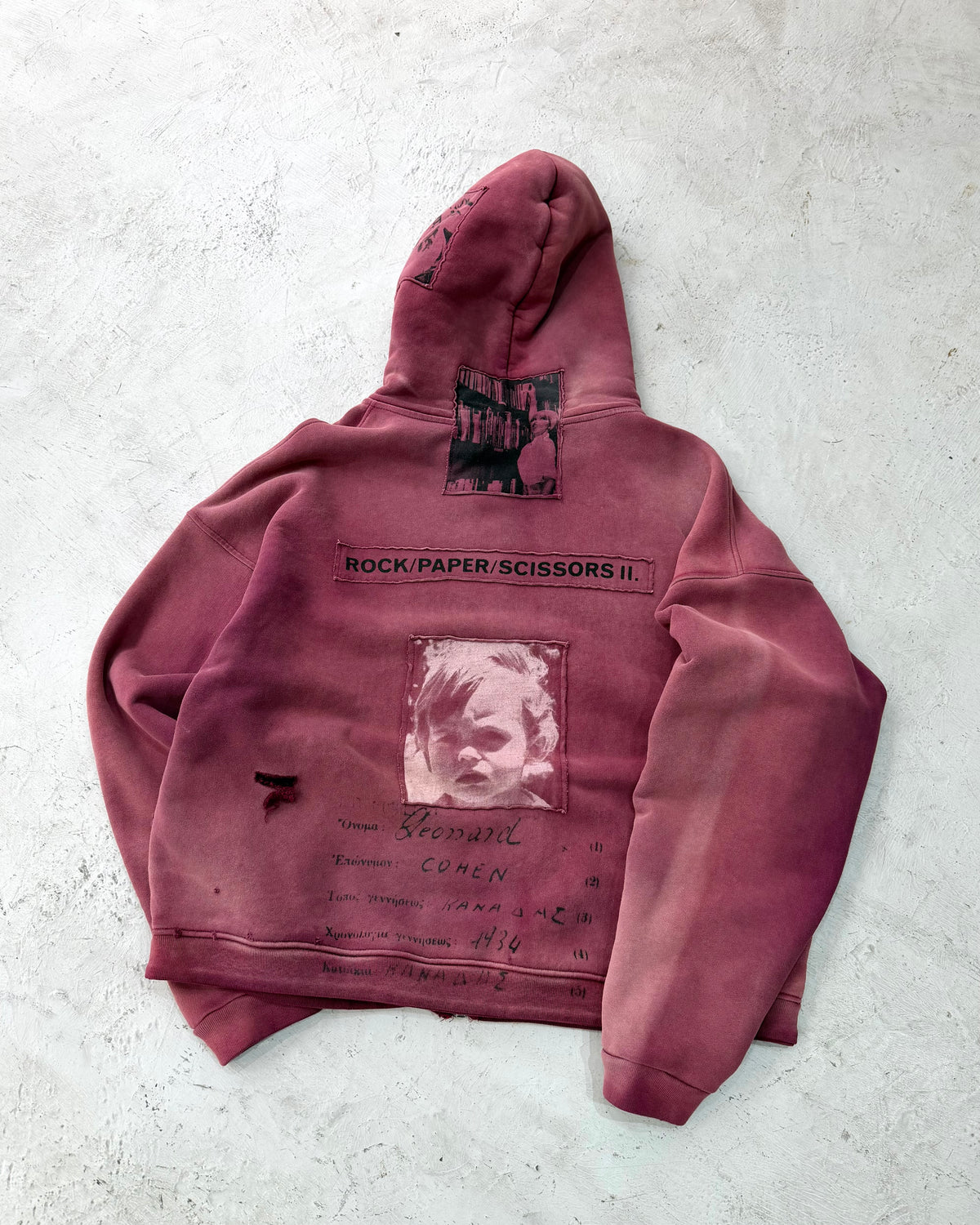 ENFANTS RICHES DÉPRIMÉS Rock / Paper / Scissors II Assemblage Zip Hoodie