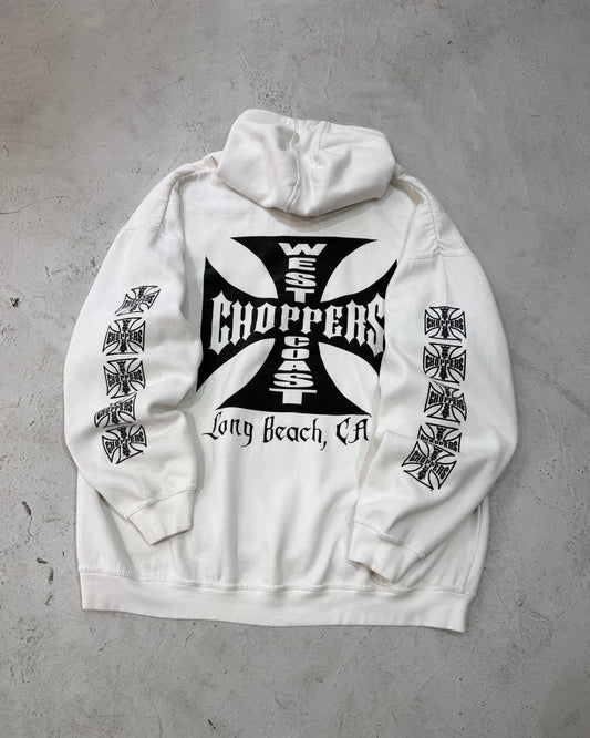 WEST COAST CHOPPERS IRON Cross Logo Hoodie